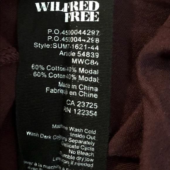 Aritzia Wilfred Free Burnette Soft Burgundy Wine Tank Top - Picture 5 of 7